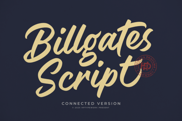 Billgates Script: Vintage Elegance, Effortlessly Flowing