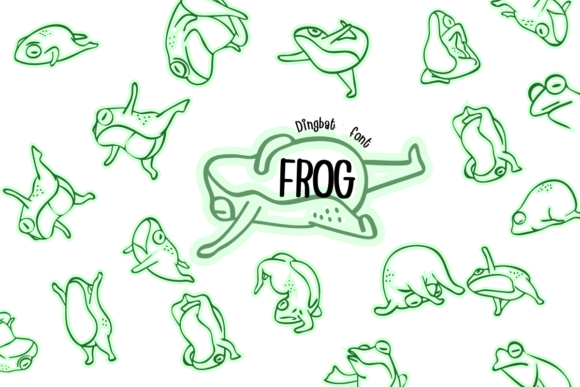 Frog: A Playful Dingbat Font for Creative Spark