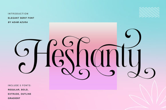 Heshanty: Elegant Serif Typography for Modern Design