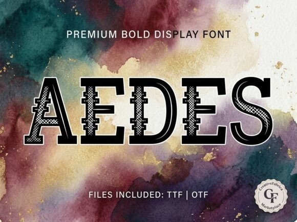 Introducing Aedes: A Decorative Display Font for Creative Expression