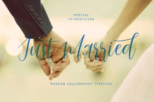 Just Married Script: Where Playful Elegance Meets Timeless Typography