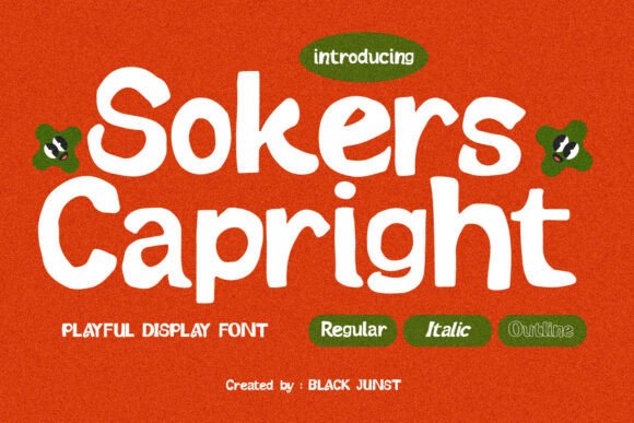 Sokers Capright: A Playful, Expressive Display Font for Bold Creative Projects