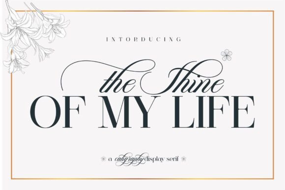 The Shine of My Life: A Timeless Serif and Script Duo for Meaningful Design